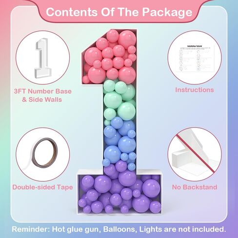 رسائل سرادق 3FT رسائل إطار بالون الفسيفساء سد رسائل فسيفساء مسبقة الرغوة للبالونات لعيد الميلاد بمشاركة زفاف عيد ميلاد ديكورات الحفلات. in Kuwait