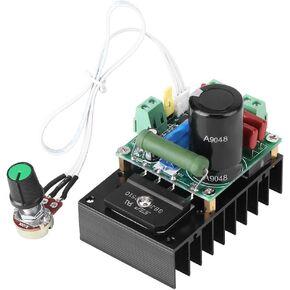 Motor Speed Controller, 12-110VAC/ 15-160VDC, DC Motor Speed Driver Governor Module for Fan Pump Blower Engraver 300W