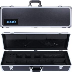 Professional Hard Case for Yamaha Digital Saxophone YDS-150 Suitcase Digital Wind Instrument Handled Case Full Protection Big Volume Packing YDS150 Body Batteries Accessories (YDS-150&Silver)