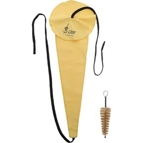 Cleaning Supplies Saxophone Cleaning Care Tool Kit: Cotton Sax Cleaning Cloth and Brush Wind Instrument Maintenance Tool for Alto Tenor Clarinet Flute Cleaner Brush