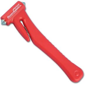 Ready America 75403 Auto Emergency Hammer & Seat Belt Cutter, Red, 1 Count (Pack of 1)