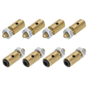 MECCANIXITY Linkage Stoppers Connecting Servo Arm,Adjustable Push Rod with Nut and Screw for RC Airplane,D4x1.2mm 18Pcs