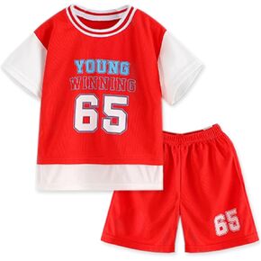 SANGTREE Baby Boys' Quick-Dry Athletic Clothing Shorts Sets