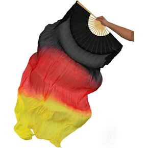 Women 1 Piece Hand-made Real Silk Long Belly Dance Fan Veils(Right Hand Only) in Kuwait