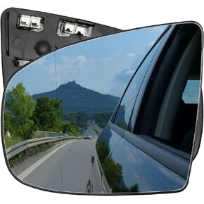 AUTOXBERT Mirror Glass Replacement Passenger Right Side Mirror Heated with Backing Plate Compatible with BMW X5 X6 2007 2008 2009 2010 2011 2012 2013 2014