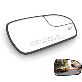 Nakuuly Power Heated Mirror Glass Passenger Right Side Compatible with 2013-2020 Ford Fusion, Right Pass Heated Convex Mirror Glass with Rear Holder Replace # DS7Z17K707B