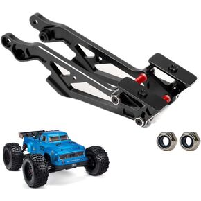 Aluminum RC Wing Mount for Arrma Kraton 6S BLX,Outcast 6S BLX，Typhon 6S BLX,Notorious 6S BLX,Talion 6S BLX,Adjustable Hops Up Upgrades Parts,Replacement of # AR320347(Black)