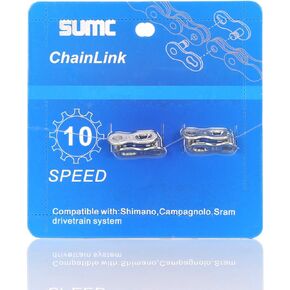 Inkesky 4 Pairs (2 Cards) Re-usable Quick Link for Bike Chains - Compatible with Shimano/KMC/Campagnolo/SRAM