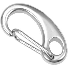 uxcell Spring Gate Snap Hook 30mm/1.18", 304 Stainless Steel, for DIY Crafts Keychains in Kuwait