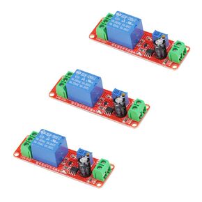 3 PCS NE555 DC 12V 0-10 Seconds Adjustable Delay Timer Relay Switch Module Converter Constant Current for Automotive Control System Electrical Equipment