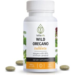 Wild Oregano Tablets from Oregano with Over 85% Carvacrol. Ideal to Boost The Immune System. Powerful antioxidant