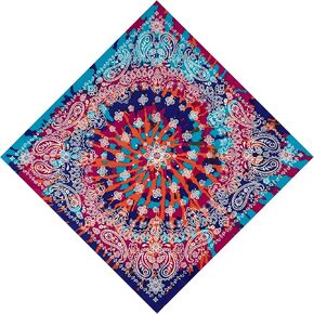 Unisex Bandanas Single Pack Super Soft Cotton 22 inch Cowboy Large Handkerchief with Nice Package