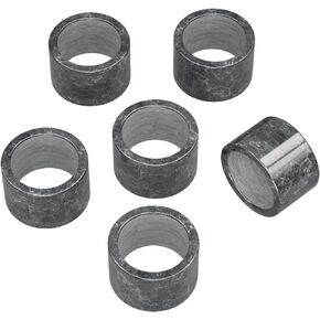 Decorative Marble Napkin Rings, Modern Napkin Ring Holder for Kitchen Dining Table Countertops, Cute Home, Kitchen Decor, Beautiful Marble Rings Uniquely Displays Your Decorations (White&Grey)