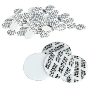 100 PCS (Diameter 1inch) Self Adhesive Pressure Sensitive Gasket Press Seal Cap Liners Foam Seal Safety Tamper Seals Aluminum Foil Gasket Waterproof Sealing Film for Jar Bottle Vial Container
