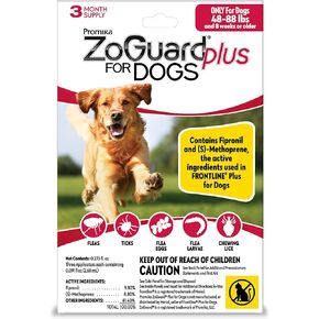 Plus Flea and Tick Prevention for Large Dogs – Flea & Tick Prevention for Dogs 45-88lbs (3 Doses)