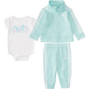adidas girls 3-piece Fleece SetPants Set