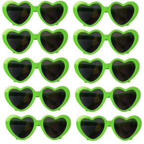 10 pcs Lovely Heart Shape Pet Cat Glasses Eye-wear Sunglasses for Little Dog Cat Party Costume Dress Up Favors (Pink)