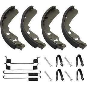 Front Brake Shoes Springs Pins for Kawasaki Mule 600 610 SX KAF400 2005-2022