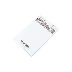 Mississippi State University Campus Paper Skyline Notepad - Starkville - Notepad 5.5" x 8.5" - Writing Paper Pad (50 sheets) - Stationary notepad for College, Universities