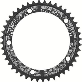 144mm BCD Single Speed Round Chainring for Fixed Gear Bicycle Track Bike 44T 46T 48T 50T 52T 54T 56T Fits 7 to 12 Speed Chains CNC Machined Aluminum