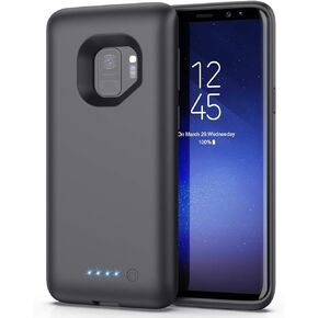 Battery Case for Samsung Galaxy S9,[6000mAh] Portable Charging Case External Battery Pack for Samsung Galaxy S9 Rechargeable Charger Case (5.8 inch) Black