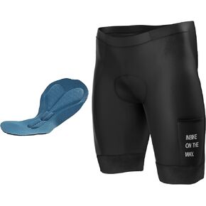 INBIKE Men's Cycling Shorts 3D Padded Road Bike Pants, Shock-Absorbing and Wear-Resistant Bicycle Riding Tights
