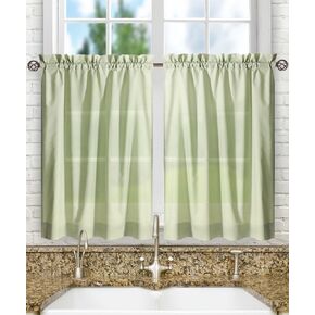 Ellis Curtain Stacey Sheer Balloon Valance, 60" x 15", Yellow - 730462114877