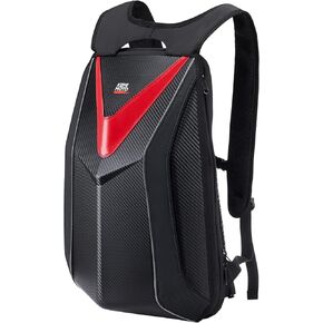 KEMIMOTO Motorcycle Backpack Hardshell Backpack Helmet Backpack Motorcycle Expandable Large Capacity Riding Bag Water Resistant Lightweight for Motorcycle Riding Work Gym Bag