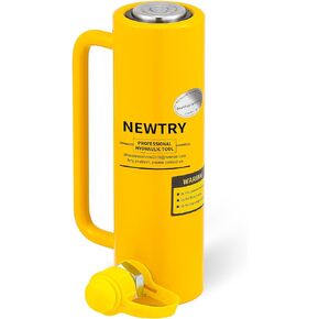 NEWTRY 10 ton Hydraulic Jack Cylinder Long Jack 6" Stroke Portable Hydraulic Ram Industrial Lifting Jack Porta Power Retract Automatically