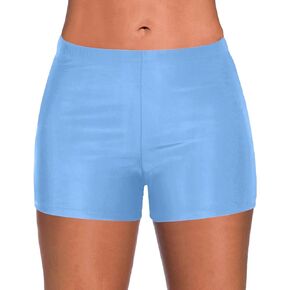Womens Swim Shorts Solid Tankini Bottoms Swimsuit Bottoms Bathing Suit Bottoms Swimming Shorts Boyshort Swimwear