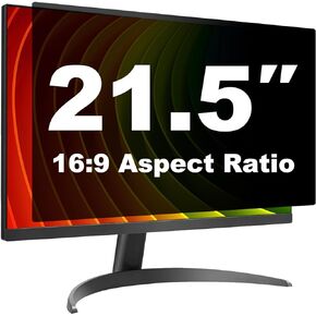 [2 Pack] 21.5 Inch Computer Privacy Screen Shield for 16:9 Widescreen Desktop Monitor - Anti-Glare Blue Light Privacy Filters and Anti Spy Privacy Screen Protector Film