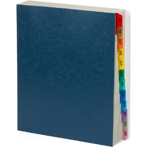 Blue Summit Expanding Desk File, Letter Size, 12 Dividers for Monthly Organization