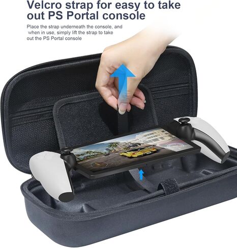 حافظة بوابة بلاي ستيشن، حقيبة حمل لجهاز PS5 Protal Protector، ملحقات حمل محمولة حقيبة حافظة صلبة مضادة للصدمات مع جيب داخلي للسفر والتخزين in Kuwait