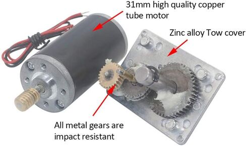 Reversible Worm Gear Motor, 24V 8mm Shaft Worm Gear Motor High Torsion Speed Reduce Electric Gearbox Motor for Curtain Machine Advertising Equipment Window Opener Smart Device (100RPM) in Saudi Arabia