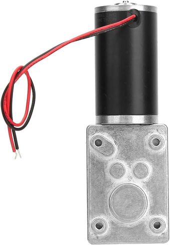 Reversible Worm Gear Motor, 24V 8mm Shaft Worm Gear Motor High Torsion Speed Reduce Electric Gearbox Motor for Curtain Machine Advertising Equipment Window Opener Smart Device (100RPM) in Saudi Arabia