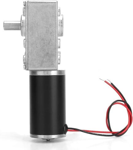 Reversible Worm Gear Motor, 24V 8mm Shaft Worm Gear Motor High Torsion Speed Reduce Electric Gearbox Motor for Curtain Machine Advertising Equipment Window Opener Smart Device (100RPM) in Saudi Arabia