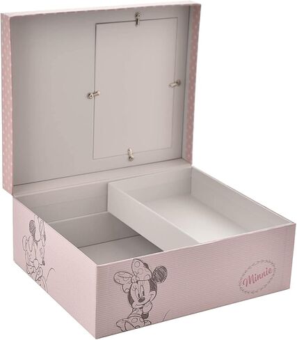 صندوق تذكار ميني ماوس من Happy Homewares Magical Beginnings - مثالي لتخزين التذكارات الخاصة - مرخص رسميًا in Kuwait