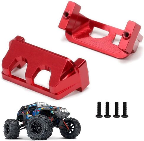 Aluminum Steering Servo Guard Protector Guards Upgrades Parts for E-Revo Mini 71054 71076 Slash 70054 Summit 72054 1/16 RC Car Replacement #7037 (Red) in Saudi Arabia