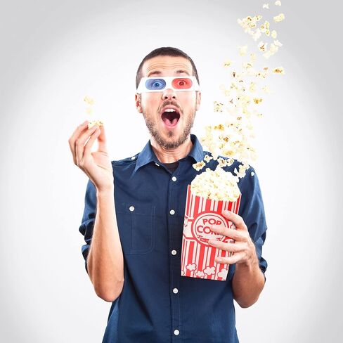 أكياس الفشار الورقية حقيبة 1 أونصة لحقيبة الفشار والفشار والذرة السائبة لآلة الفشار وحفلات الكرنفال والوجبات الفردية (500 قطعة) in Kuwait