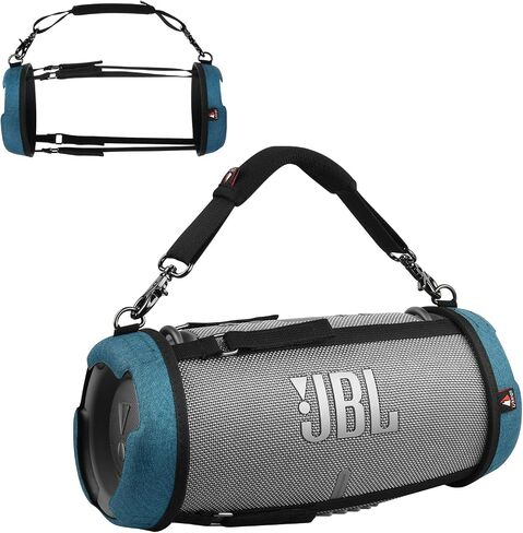 حقيبة حمل للسفر من TXEsign لهاتف JBL Xtreme 2/Xtreme 3 مكبر صوت بلوتوث محمول مقاوم للماء مع غطاء مكبر صوت بحزام مقبض لمكبر الصوت JBL Xtreme 2/Xtreme 3 (أسود) in Saudi Arabia