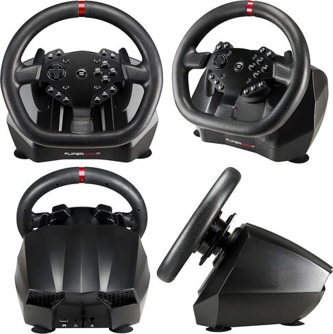 Superdrive - GS950-X 900° steering wheel with manual shifter, 3 pedals and paddle shifters for Xbox Serie X/S, PS4, Xbox One (programmable) in Saudi Arabia