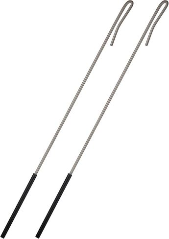 2 Pieces Puppets Rods Arm Control Rod Metal Stainless Steel Puppets Accessory Stick Rubber Protective Sleeve Puppet Rod for Small Ventriloquist Puppet Arm Hand Puppet or Full Body (39 cm/ 15.4 inch) in Saudi Arabia