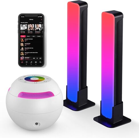 مكبر صوت للألعاب لايت شو، ومكبر صوت على رف الكتب RGB، وجودة صوت هاي فاي وأجواء ملونة، و256 لونًا RGB، و20 مشهدًا و8 أوضاع موسيقى متزامنة، مع بلوتوث AUX USB in Saudi Arabia
