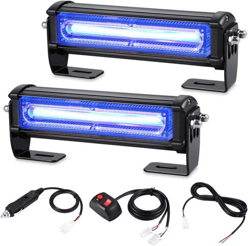 AT-HAIHAN 2 in 1 Waterproof COB LED Red White Emergency Strobe Lights for Volunteer Firefighter EMS First Responder Vehicles Trucks POV Surface Mount and Grille Flashing Warning Lighting in Saudi Arabia