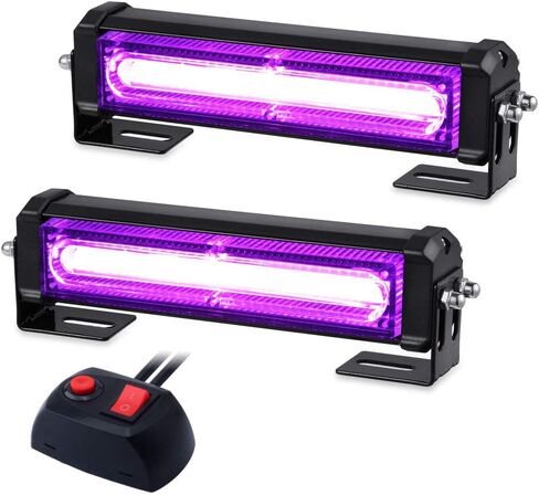 AT-HAIHAN 2 in 1 Waterproof COB LED Red White Emergency Strobe Lights for Volunteer Firefighter EMS First Responder Vehicles Trucks POV Surface Mount and Grille Flashing Warning Lighting in Saudi Arabia