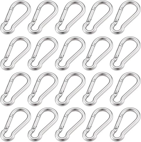 20 قطعة 2 بوصة خطاف زنبركي 304 من الفولاذ المقاوم للصدأ رابط سريع قفل خطاف فاستنر in Kuwait