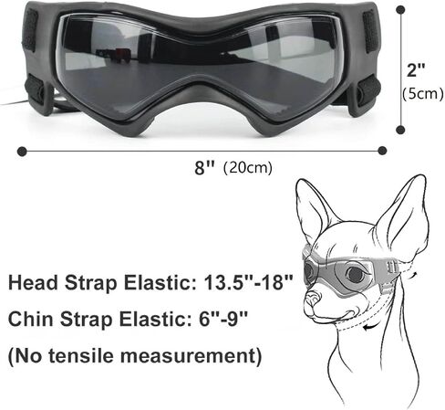 SHAMR Dog Sunglasses Dog Goggles Doggles UV Eye Protection Dog Glasses for Small to Medium Breed, Dust and Water Proof with Soft Frame (Red) in Saudi Arabia