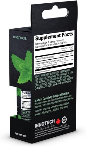 Click Image to Open expanded View INNOTECH Nutrition: Colflex Oregano Throat Spray, Arctic Mint - 25 ml in Saudi Arabia