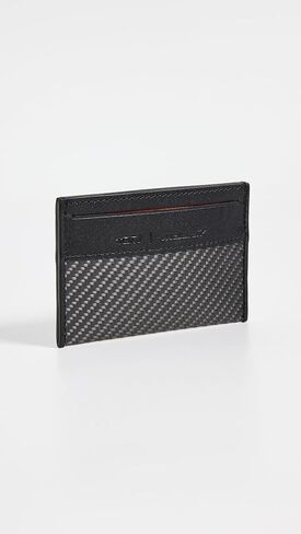 TUMI Men's Slim Card Case, Carbon/Papaya, Black, Orange, One Size in Saudi Arabia