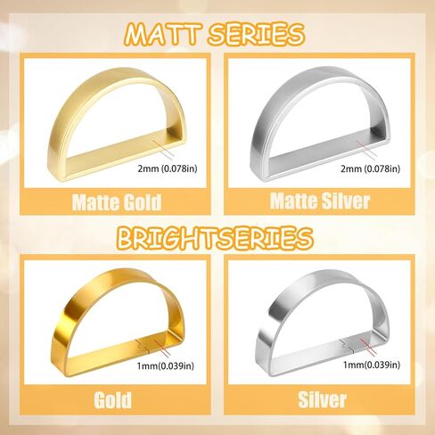 حلقات مناديل من الفولاذ المقاوم للصدأ، حوامل حلقات مناديل معدنية، حامل Yimerlen، أبازيم منديل لعشاء العائلة، الزفاف، الحفلات (نصف دائرة ذهبي غير لامع) 12 قطعة in Kuwait